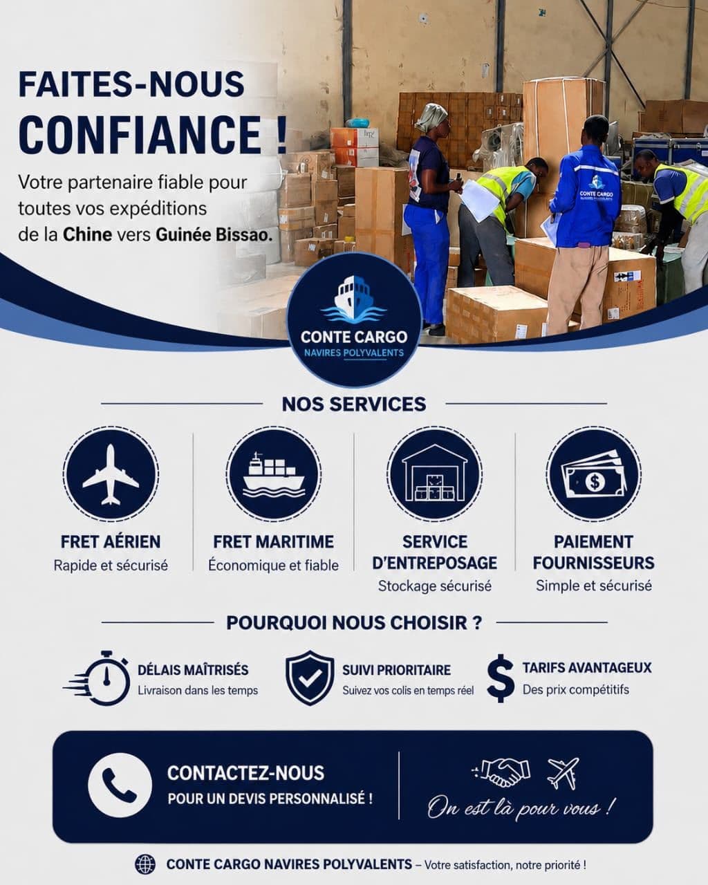 CONTE CARGO NAVIRES POLYVALENTS