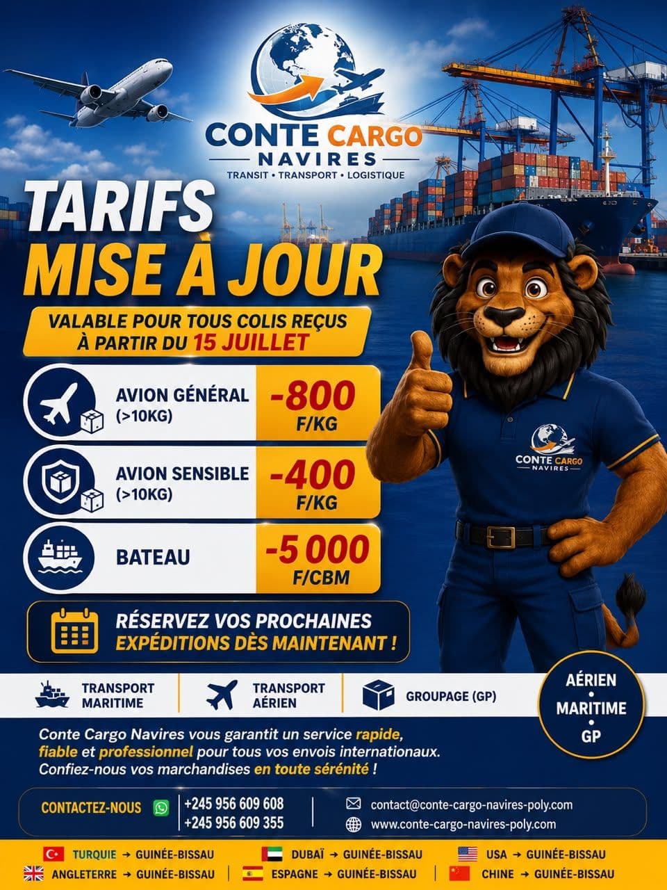 CONTE CARGO NAVIRES POLYVALENTS