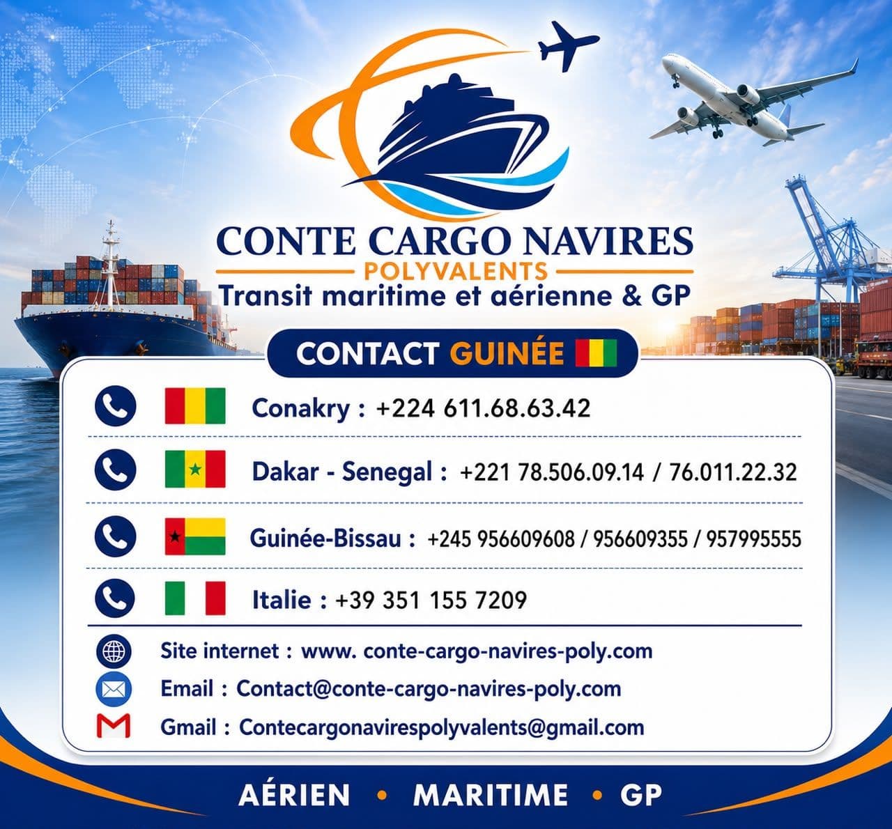 CONTE CARGO NAVIRES POLYVALENTS